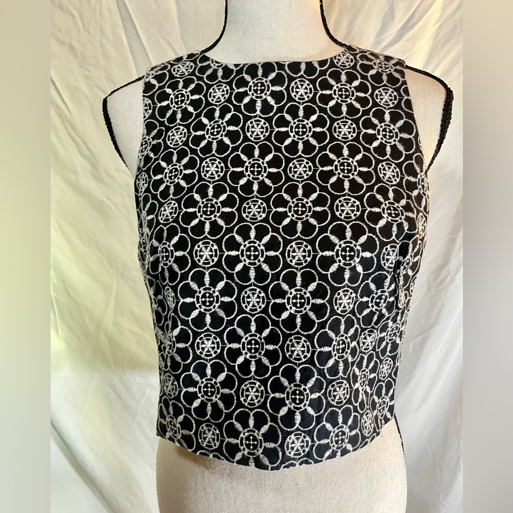 Women’s embroidered crop top from Anthropology
